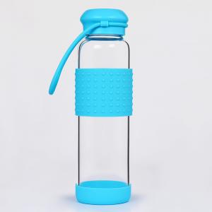 2015New Products High Borosilicate Glass Bottle Glass Drinking Cup Travel Mug 500ML