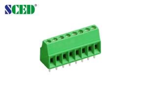 China Pitch 2.54mm Electrical Terminal blocks , 125V 6A 2P-22P PCB Screw Terminal Blocks on sale