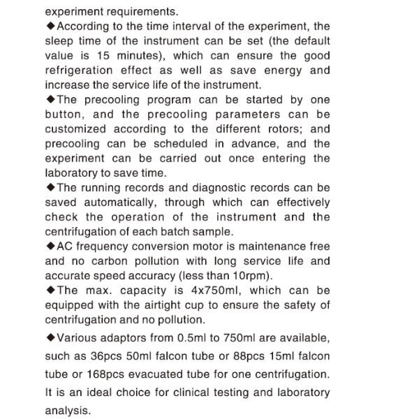 Refrigerated / Non Refrigerated Tabletop Low Speed Centrifuge