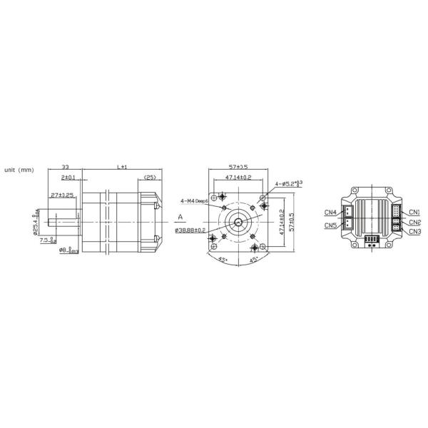 Jkongmotor Nema23 2N.M Integrated Closed Loop Stepper Motor with Encoder Used for Cnc Machine