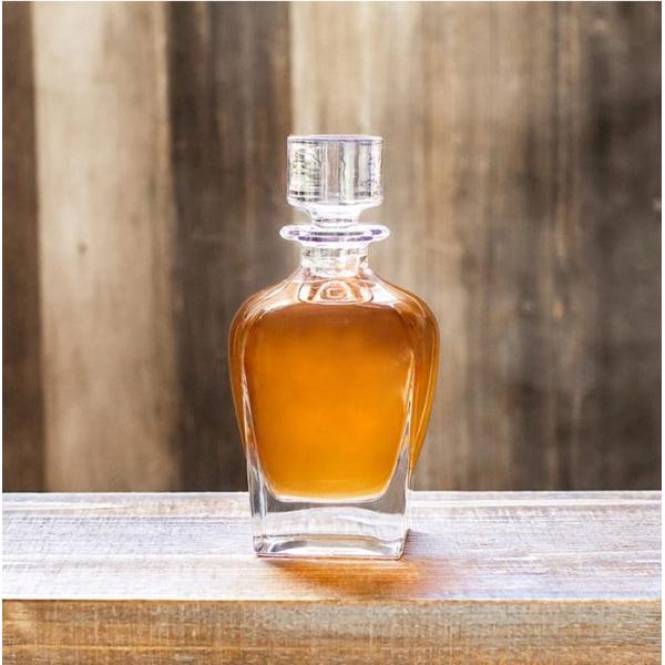 Unique Family Bar Tequila Glass Bottle Decanter with Hot Stamping Surface Handling