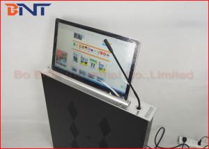 China Slim Conference Tabletop LCD / LED Monitor Motorized Lift With Microphone on sale