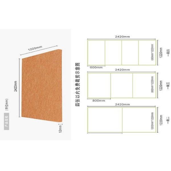 Fireproof Acoustic Polyester Wall Panels Concert Hall Use ASTM E84 Class A