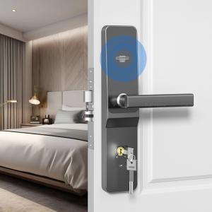 Wholesale RFID Card Hotel Smart Door Lock Digital Semiauto Handle Door Lock Baking Vanish Aluminium Alloy Apartment Room Lock from china suppliers
