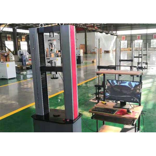 Machanical Uniaxial universal Testing Machine Of Steel Crosshead Limit Moving Space Protection