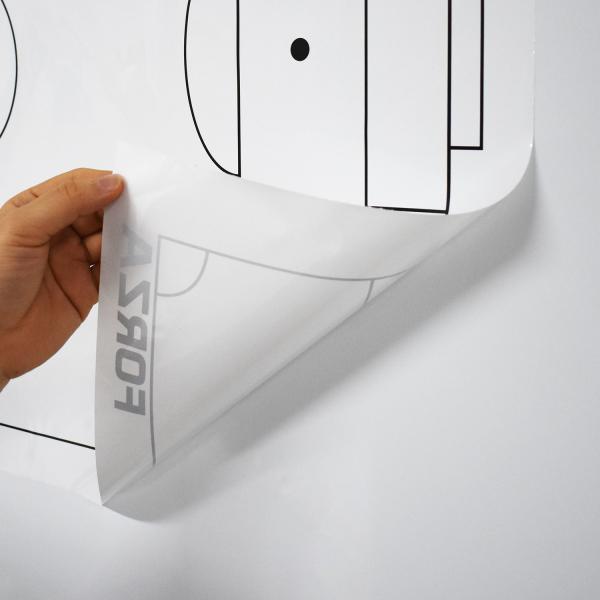 Quality Dry Erase Electrostatic Whiteboard Sheet With Printing Pattern for sale