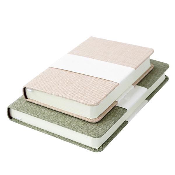 Nature Ivory Paper Journal Book Printing With Elastic Band And Pocket