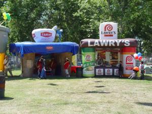 Wholesale Lawrys Inflatable Booth Advertising Inflatables , Trade Show Booth from china suppliers