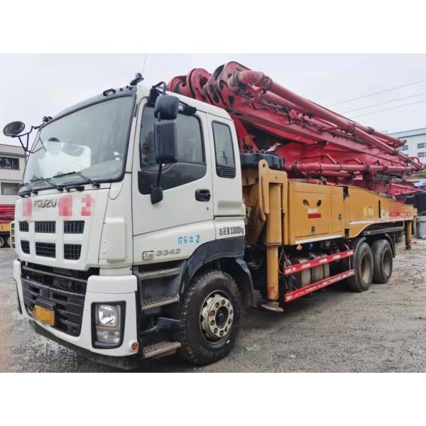 Used Concrete Mixer Truck with 47 Meter Max.Vertical Reach Concrete Pumping Equipment