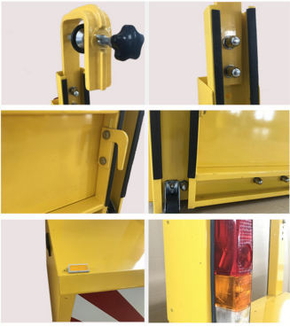 Shock Absorption Anti Vehicle Barriers Electrostatic Spraying