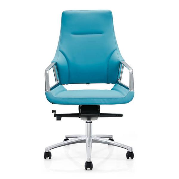Executive Swivel Knee Tilt Chair Leatherette Office Arm Chair Office