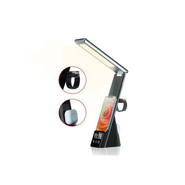 Quality Multi Function Wireless Charger With Clock Lamp for sale
