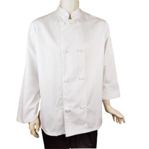 China Double Buttons Unisex Design Pure Cotton Executive Chef Coats on sale