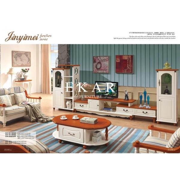 American Countryside Style Wood Cabinet Tea Coffee Table