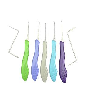 Wholesale Mix Color Hook Lockpick 7pcs House Locksmith Tools For intermediate from china suppliers