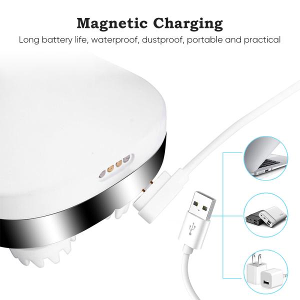 Electric Cordless Head Scalp Massager With Red Light Therapy Massage Migraine Relief