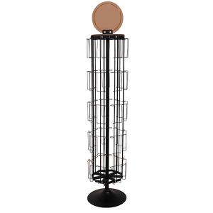 Wholesale L350mm H1600mm Spinning Display Rack , Rotating Card Display Stand With Mirror from china suppliers