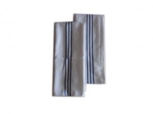 China Cotton Polyester  Dish Towel Bar Towel White with Blue Strips Kitchen Towel on sale