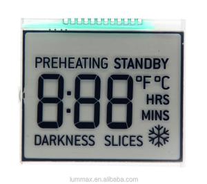 Wholesale Metal Pin Connector 7 Segment LCD Display TN Type With Optional Backlight from china suppliers