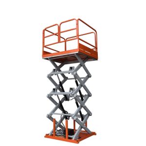 Wholesale 2T Double Scissor Lift Stationary Hydraulic Scissor Lift Table 2000KG from china suppliers