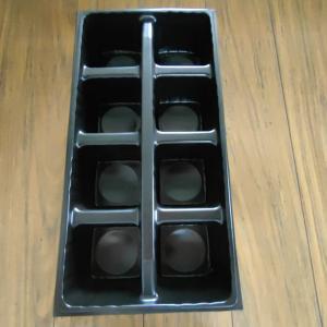 Wholesale PP 8 Cell Black Seedling Tray Microgreen Plastic Agriculture Seedling Trays from china suppliers
