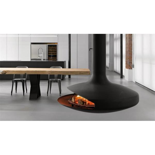 Indoor Heaters Suspended Wood Buning Fireplace And Ceiling Hanging Fireplace