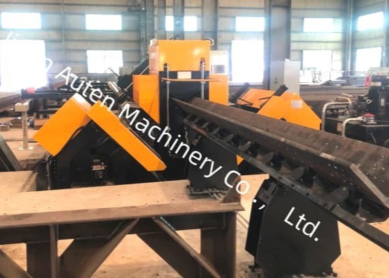 150KW Total Power Hydraulic CNC Angle Drilling Machine Line 6000r/Min Spindle Rotation Speed