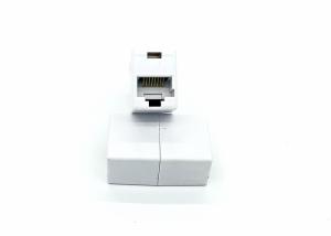 China Plastic CCTV Cable Accessories RJ45 - RJ45 Female 8P8C Modular Plug F - F Straight Network Coupler on sale