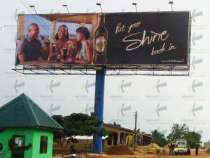 Wholesale Rotating Street Roadside Billboard Advertising Sign / Steel Structure Billoard from china suppliers