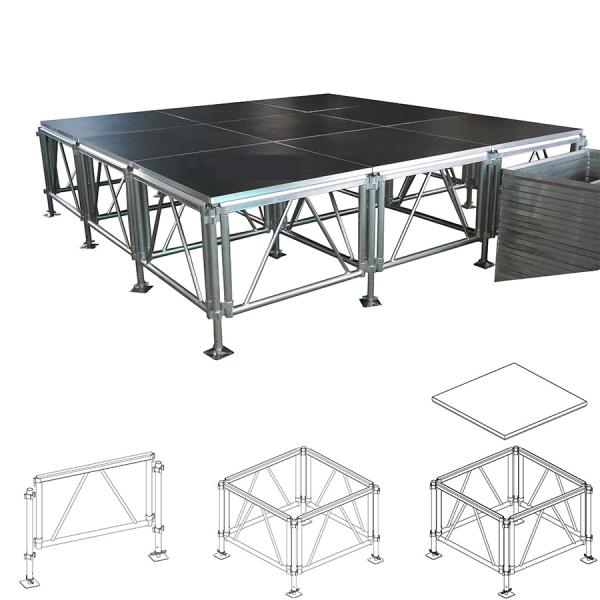 Collapsible Aluminum Movable 1.22*1.22m Portable Stage Platform Outdoor