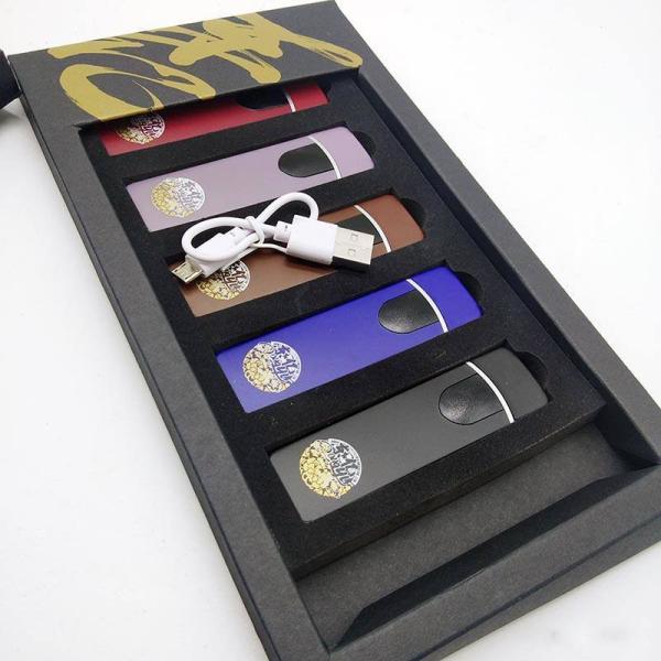 Customized USB Plastic Windproof Electronic Fingerprint Cigarette Lighter for Smoking