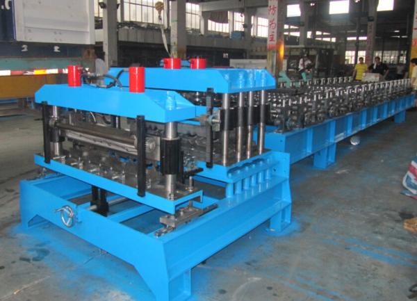 Quality Color Steel Roofing Tile Forming Machine ,  Sheet Metal Forming Machines Double Press Mould for sale