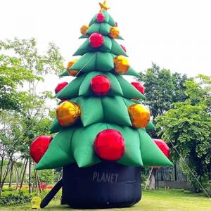 Wholesale Outdoor Advertising Inflatable Christmas Tree Giant Xmas Tree Ornament Christmas Tree Decoration from china suppliers