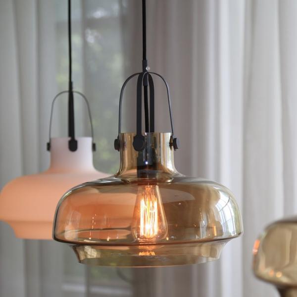 Smoked glass ceiling pendant lamp fixtures Indoor decoration (WH-GP-26)