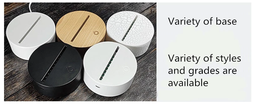 Changeable 188mm 3D Led Illusion Lamp Acrylic 3d Illusion Night Light