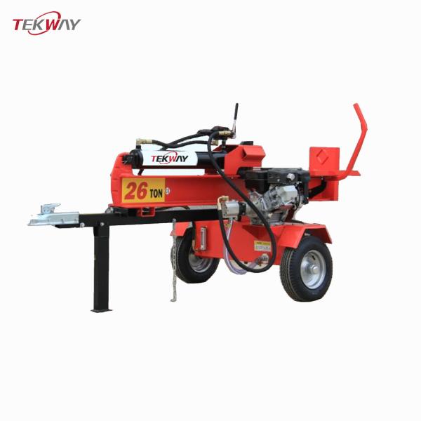 Quality 26T Firewood Processor Log Splitter 6.5hp Wood Splitting Machine 2 Handle Operated for sale