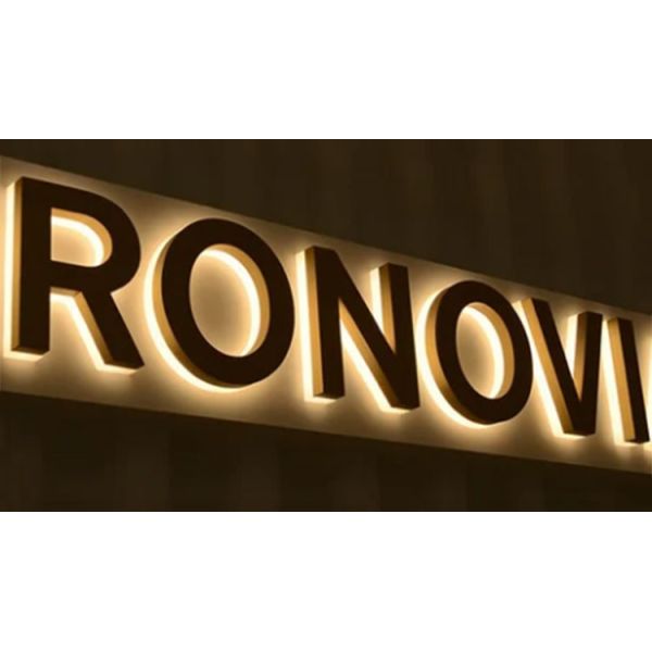 Storefront Backlit Channel Letter Sign Light Enseigne Lumineuse Led Luminoso Letras 3D Steel Led Letters