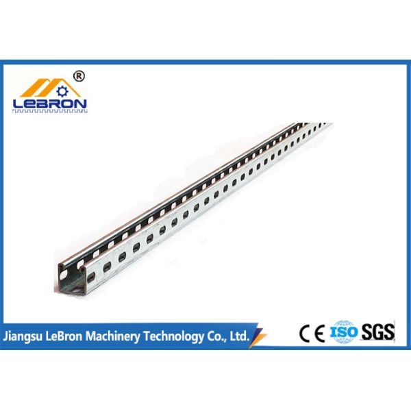 Solar Strut Channel Roll Forming Machine , Blue Portable Roll Forming Machine