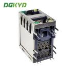 RJ45 multi port connector 2X1 8P8C with light strip shielding DGKYD59212188DB2A1