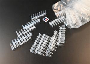 China Tamper Proof PCR Tube Centrifuge Plastic with Attached Caps on sale