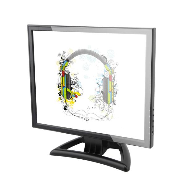 Quality 15" Resistive 12VDC USB Touch Screen Monitor / Stable Stand Point Of Sale Monitors for sale