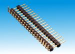 2.54mm Pin Header Dual Row Stright Type Gold Plated LCP Pcb Connector