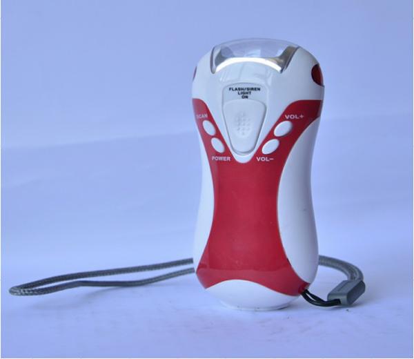 Quality Dynamo LED torch/flashlight/flash lamp with AM/FM Radio for sale