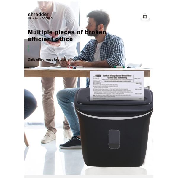 Electricity Powered 5 Sheets Cross Cut Entry Level Shredder for and Durable Shredding