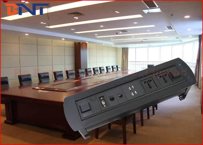 Wholesale Multi - Function Conference Table Outlet With 2 USB Power Charger from china suppliers