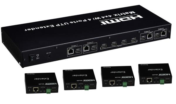 Quality 4x4 HDMI Matrix with UTP Extender function for sale