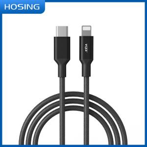 China Braided Black 1M 3A 60W PD MFI C94 USB Lightning Cord on sale