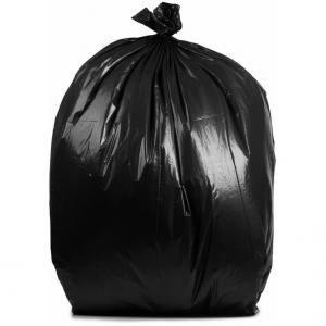 China Side Gusset Bag 42-55 Gallon Heavy Duty Black Contractor Plastic Garbage Trash Bag on sale
