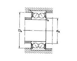 Wholesale Miniature Double Row Angular Contact Ball Bearings - 2RS 3208-2RS from china suppliers
