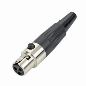 China Mini XLR 3Pin Female Audio Connector For Microphone Cables Adapter on sale